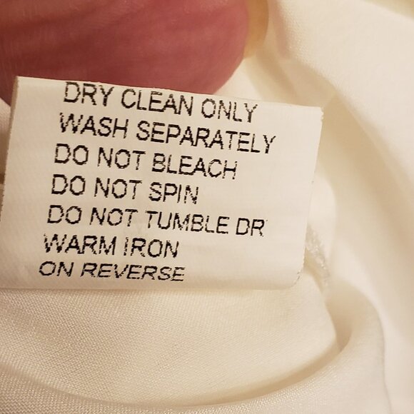 Magali Pascal Skirt Women's Large White Cotton Eyelet Maxi Boho Coastal - Picture 9 of 9